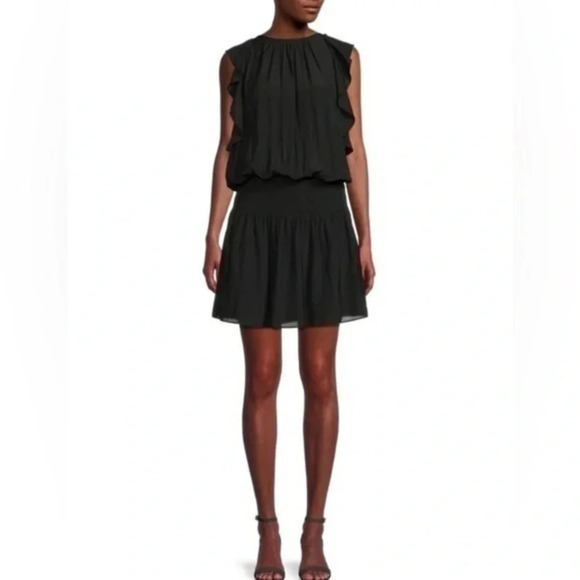 🆕 NWT RAMY BROOK ​Rembi Shirred Blouson Mini Dress Small - Picture 1 of 10